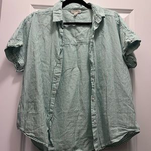 White green striped shirt